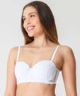 Sutiã de Renda Com Base E Bojo Marisa Branco-97026
