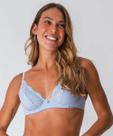 Sutiã de Renda Com Base E Sem Bojo Marisa Azul-71072 Sutiã de Renda Com Base E Sem Bojo Marisa Azul-71072