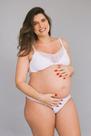 Sutiã de renda de amamentação branco clara