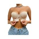 Sutiã De Renda Sem Alças Para Mulheres, Sexy, Com Fecho Frontal Invisível Sutiã De Renda Sem Alças Para Mulheres, Sexy, Com Fecho Frontal Invisível