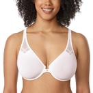 Sutiã DELIMIRA Plus Size com Fecho Frontal e Costas Nadador 32F Branco