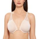 Sutiã DELMIRA Plus Size 40DD com Fecho Frontal e Costas Nadador Bege