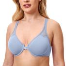 Sutiã DELMIRA Plus Size 42D com Fecho Frontal e Costas Nadador Moonlight