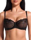 Sutiã Deyllo Sheer Lace Push Up 3/4 de xícara Underwire 38DDD feminino