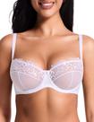 Sutiã Deyllo Sheer Lace Push Up 3/4 de xícara Underwire sem acolchoado