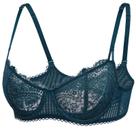 Sutiã DOBREVA Plus Size Renda Push Up Sem Bojo 36D Verde Escuro