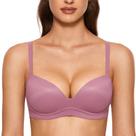 Sutiã DOBREVA Sem Arco Push-Up Acolchoado Decote Profundo Rosa Fumê 38D