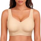 Sutiã Dopheuor 2026 Wireless Seamless Jelly Plus Size Bege
