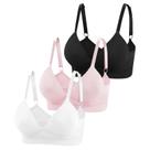 Sutiã Eleplus Deep V Wireless feminino, pacote multicolorido de 3 peças Sutiã Eleplus Deep V Wireless feminino, pacote multicolorido de 3 peças