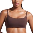 Sutiã esportivo CRZ YOGA Butterbreeze Scoop Neck feminino Hot Fudge Sutiã esportivo CRZ YOGA Butterbreeze Scoop Neck feminino Hot Fudge