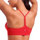 Sutiã esportivo CRZ YOGA Butterluxe feminino Y Back acolchoado vermelho