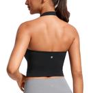 Sutiã esportivo CRZ YOGA Butterluxe Halter Langline acolchoado preto