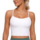 Sutiã esportivo CRZ YOGA Butterluxe Y Back Longline branco feminino
