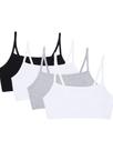 Sutiã esportivo Fruit of the Loom com alça espaguete feminina de algodão