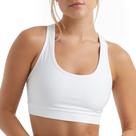 Sutiã esportivo Hanes Compression Racerback para mulheres branco tamanho L