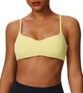 Sutiã esportivo Queerier com decote em V Spaghetti Strappy Open Back Gym