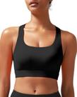 Sutiã esportivo RUNNING GIRL com tiras de alto impacto preto para mulheres