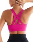 Sutiã esportivo RUNNING GIRL Criss-Cross Back Strappy Yoga Rosa