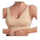 Sutiã esportivo sem costura ElymWoo Plus Size 6XL com suporte médio