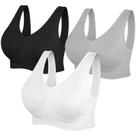 Sutiã esportivo SIMIYA Yoga Comfort, sem costura, elástico, pacote com 3