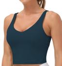 Sutiã esportivo THE GYM PEOPLE, palangre, acolchoado, suporte médio
