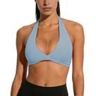 Sutiã esportivo YEL acolchoado Halter Yoga Gym Light Impact Women