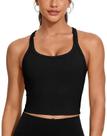 Sutiã esportivo YEL Racerback Workout Top com bojos moldados para mulher