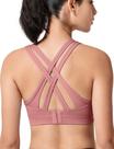 Sutiã esportivo Yvette High Impact Criss Cross Back Rose Red XL