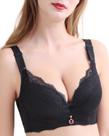 Sutiã feminino acolchoado de renda CHAOJIESI para peito pequeno 32B
