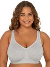 Sutiã feminino Fruit of the Loom de algodão sem fio plus size
