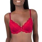 Sutiã feminino inteligente e sexy, exclusivo, de renda, push-up, vermelho 40C Sutiã feminino inteligente e sexy, exclusivo, de renda, push-up, vermelho 40C