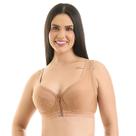 Sutiã Feminino Plus Size Sem Bojo Com Aro Zíper Frontal Vi Lingerie