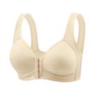 Sutiã Feminino Sem Costura Com Fechamento Frontal, Push-up, Sem Arame, Cobertura Total E