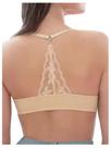 Sutiã feminino SweatyRocks Push Up Racerback com fecho frontal 36B