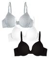 Sutiã Fruit of the Loom, camiseta de algodão liso 34B para mulheres