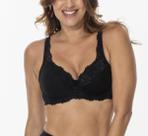 Sutiã Iridien Sustentação com Renda Bojo e Aro DeMillus 65204 Cor:PretoTamanho:48