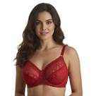 Sutiã Meia Taça Rendado Sem Bojo Alça Ajustável Fecho Colchete Lingerie Feminina