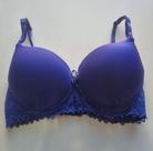 Sutiã Micro Fibra Com Renda cor Azul Marinho