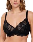 Sutiã Minimizer HSIA Plus Size Underwire, cobertura total, preto