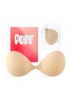 Sutiã pegajoso PUFF BODY Invisible Strapless Push Up A Cup Bege