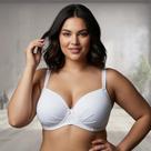 Sutiã Plus Size Base Cruzada Reforçado efeito Up com bojo.