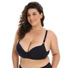 Sutiã Plus Size Básico com Bojo Alça Regulavel Preto