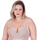 Sutiã Plus Size com Bojo Drapeado Feminino Clamar em Microfibra - 4239 Sutiã Plus Size com Bojo Drapeado Feminino Clamar em Microfibra - 4239