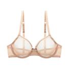 Sutiã plus Size De Tule Transparente Com Aro Varsbaby, Sem Forro, Ultrafino, Copas CDE