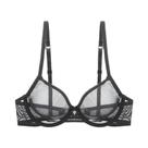 Sutiã plus Size De Tule Transparente Com Aro Varsbaby, Sem Forro, Ultrafino, Copas CDE