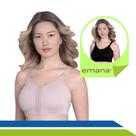 Sutiã Pós-Cirúrgico Tecido Emana Mastectomia Mamoplastia Média Compressão com Alças Reguláveis New Form