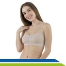 Sutiã PósCirúrgico Base Reforçada Mamoplastia Mastectomia Prótese de Silicone Macom Cód. 1002B