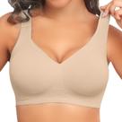 Sutiã Pose Free Plus Size Full Coverage Wireless Support 4GG Nude Sutiã Pose Free Plus Size Full Coverage Wireless Support 4GG Nude