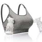 Sutiã Pumping Momcozy Adjustable Breast-Pumps Holding Grey XL