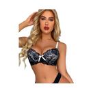 Sutiã Push up De Renda Estilo Francês Para Mulheres, Confortável E Respirável, Lingerie Sensual Com